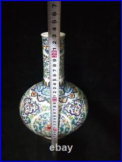 13 Chinese Old Antique Porcelain Qing dynasty qianlong mark doucai flower Vase