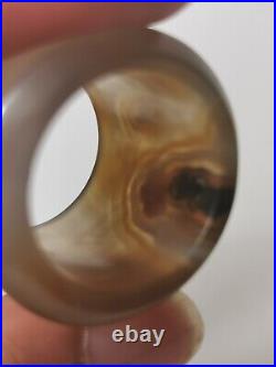 18/19th century Chinese Qing dynasty carved agate ring