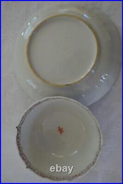 18th C Qing Dynasty Qianlong Chinese Antique Mandarin Porcelain cup and plate