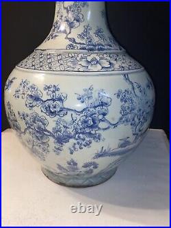 20 ASIAN CHINESE qing dynasty kangxi mark Porcelain Blue white vase