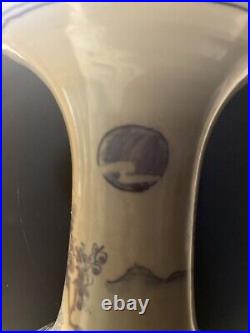 20 ASIAN CHINESE qing dynasty kangxi mark Porcelain Blue white vase