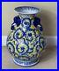 A-Chinese-Qing-Dynasty-Underglaze-Porcelain-Floral-Jar-Vase-Yellow-Ground-Blue-01-li