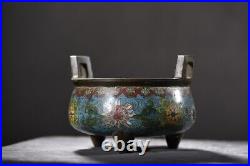 A Fine Collection Chinese Antique Qing Dynasty Copper Cloisonne Incense Burners