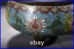 A Fine Collection Chinese Antique Qing Dynasty Copper Cloisonne Incense Burners