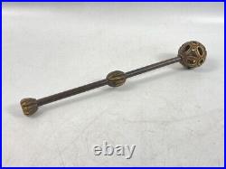 Antique Chinese Qing Dynasty Bronze Melon Hammer Mace Very Rare