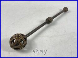 Antique Chinese Qing Dynasty Bronze Melon Hammer Mace Very Rare