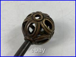 Antique Chinese Qing Dynasty Bronze Melon Hammer Mace Very Rare