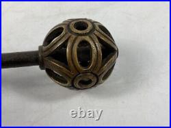 Antique Chinese Qing Dynasty Bronze Melon Hammer Mace Very Rare