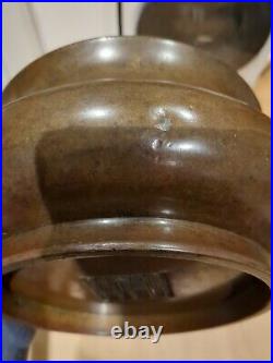 Antique Chinese Qing Dynasty Kangxi Emperor Bronze Censer (1661-1722) Heavy