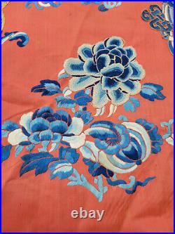 Antique Chinese Qing Dynasty Silk Embroidered Imperial Robe