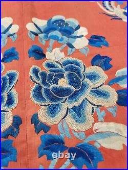 Antique Chinese Qing Dynasty Silk Embroidered Imperial Robe