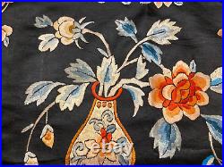 Antique Chinese Qing Dynasty Silk embroidered panel wall hanging 20 X 19