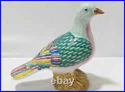 Antique Qing Dynasty Chinese Export Porcelain Dove Figurine MINT