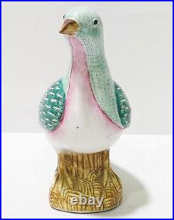 Antique Qing Dynasty Chinese Export Porcelain Dove Figurine MINT