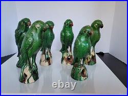 Antique Qing Dynasty Chinese Green Glazed Parrot Incense Burner, #1 of 6, 9