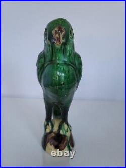 Antique Qing Dynasty Chinese Green Glazed Parrot Incense Burner, #1 of 6, 9