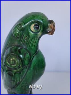 Antique Qing Dynasty Chinese Green Glazed Parrot Incense Burner, #1 of 6, 9