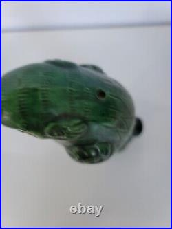 Antique Qing Dynasty Chinese Green Glazed Parrot Incense Burner, #1 of 6, 9