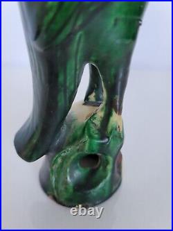 Antique Qing Dynasty Chinese Green Glazed Parrot Incense Burner, #1 of 6, 9