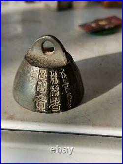 Chinese Antique Qing Dynasty Engraved Bronze Weights and Ornaments