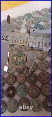 Chinese Antique Qing Dynasty Kuan Yong Tong Bao Copper Coin 100Pc