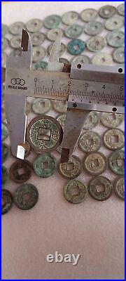 Chinese Antique Qing Dynasty Kuan Yong Tong Bao Copper Coin 100Pc