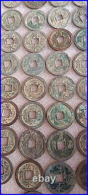 Chinese Antique Qing Dynasty Kuan Yong Tong Bao Copper Coin 100Pc