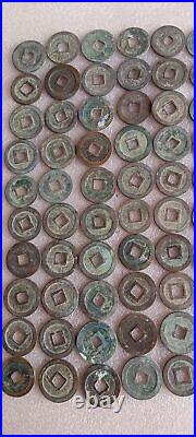 Chinese Antique Qing Dynasty Kuan Yong Tong Bao Copper Coin 100Pc