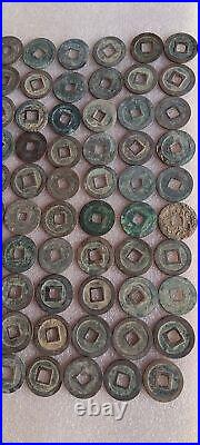 Chinese Antique Qing Dynasty Kuan Yong Tong Bao Copper Coin 100Pc