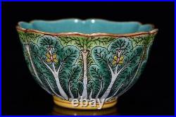 Chinese Antique Qing Dynasty Yongzheng Ancient Porcelain Cabbage BaiCai Bowls