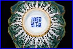 Chinese Antique Qing Dynasty Yongzheng Ancient Porcelain Cabbage BaiCai Bowls