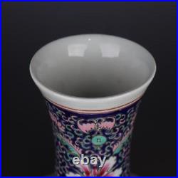 Chinese Porcelain Qing Dynasty Kangxi Famille Rose Personage Vase 15.03 Inch