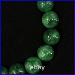 Chinese Qing Dynasty Court collection green jade necklace