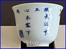 Chinese Qing Dynasty Kangxi Mark Cup / W 6.1cm Bowl Ming Pot Vase Plate