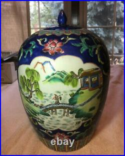 Chinese Qing Dynasty Tongzhi period porcelain vase 12 tall with cover