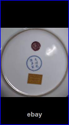 Chinese Qing Dynasty ceramic plates left by grandma