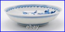 Chinese Saucer Dish Blue & White Porcelain Qing dynasty Mark Guangxu (1875-1908)