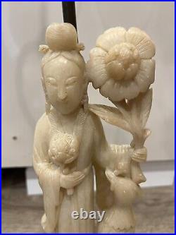 Chinese Sculpture Lamp Qing Dynasty