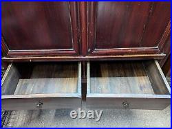 Chinese antique elm wood wardrobe-Qing Dynasty