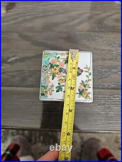 Chinese antique porcelain famille rose box Qing Dynasty