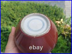 Fine 19th Century CHINESE'APPLE' JAR QING DYNASTY, Sang de Boeuf Oxblood