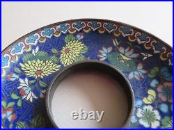 Fine Old Chinese Cloisonne Cup Stand, Holder - Late Qing Dynasty