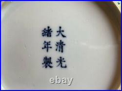Pair Chinese Qing Dynasty Famille Rose Porcelain Plates, Guangxu Mark & Period
