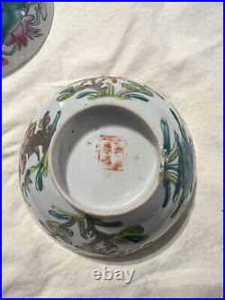 Qing Dynasty Antique Chinese Porceline Bowls Rare Set Of 8