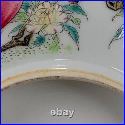 RARE Qing Dynasty DouCai CHINESE Antique Famille Rose/Verte Fruit Porcelain Box