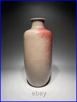 Rare Chinese porcelain Qing dynasty red glaze vase with YongZheng marked