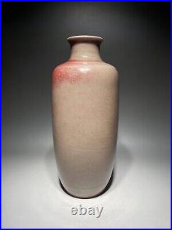 Rare Chinese porcelain Qing dynasty red glaze vase with YongZheng marked